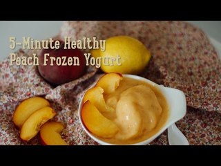 5-Minute Healthy Peach Frozen Yogurt [BA Recipes]