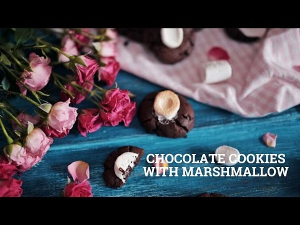 Chocolate cookies with marshmallow [BA Recipes]