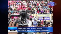 Presidente Lenin Moreno mantuvo encuentro social en Riobamba provincia de Chimborazo