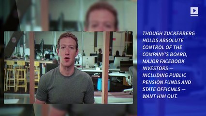 Key Facebook Investors Want Mark Zuckerberg out as Chairman