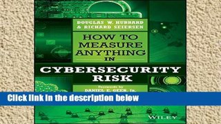 Review  How to Measure Anything in Cybersecurity Risk