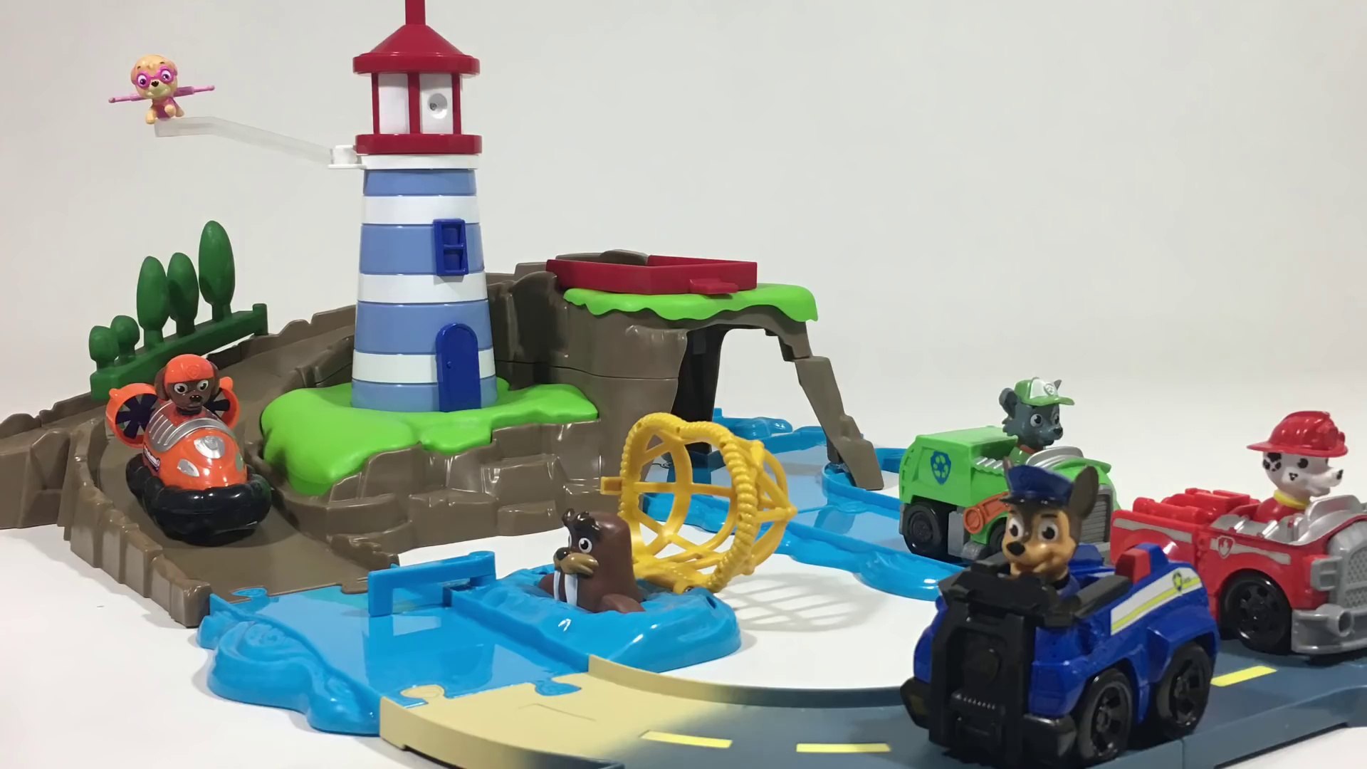 PAW PATROL Roll Patrol Skye LIGHTHOUSE RESCUE Track Set Toy Unboxing Review Keith's - video Dailymotion