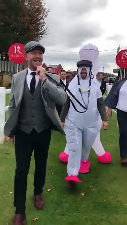 dresses as a horse and gets paraded