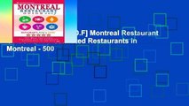 D.O.W.N.L.O.A.D [P.D.F] Montreal Restaurant Guide 2017: Best Rated Restaurants in Montreal - 500