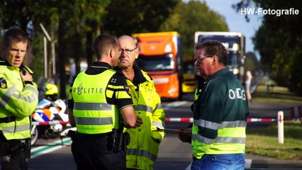 Fietser overleden na aanrijding met auto op N377