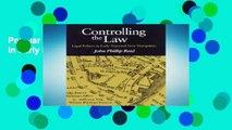 Popular Controlling the Law: Legal Politics in Early National New Hampshire