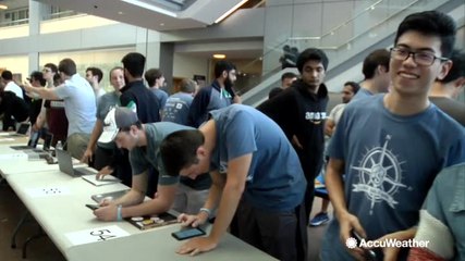 Students use AccuWeather resources to create innovative projects at Penn State’s “hack-a-thon”