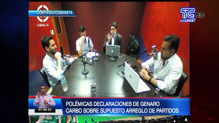 Polémicas declaraciones de Genaro Carbo sobre supuesto arreglo de partidos