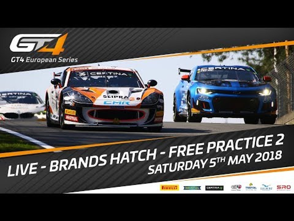 Free Practice 2 - GT4 European Series - Brands Hatch Track sound only.