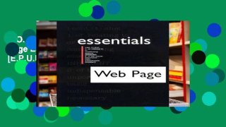 D.O.W.N.L.O.A.D [P.D.F] Web Page Essentials (Essential Series) [E.P.U.B]