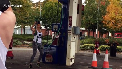 UK prankster sets up rave on petrol station forecourt