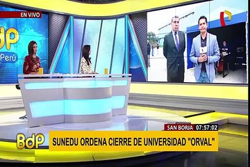 San Borja: Sunedu ordena el cierre de la universidad ‘Orval’