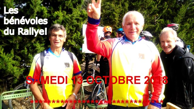 sortie velo sam 13 octobre et dim 14 octobre 2018