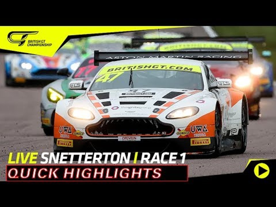 Short Highlights - Race 1 - Snetterton 2018 - British GT