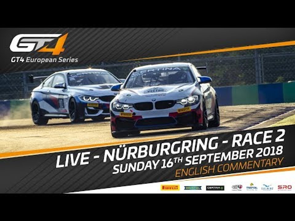 Race 2 - Nurburgring - GT4 European Series 2018  - English