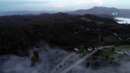 Yüksek Kesimlerde Etkili Olan Sis Ortaya Eşsiz Bir Manzara Çıkardı