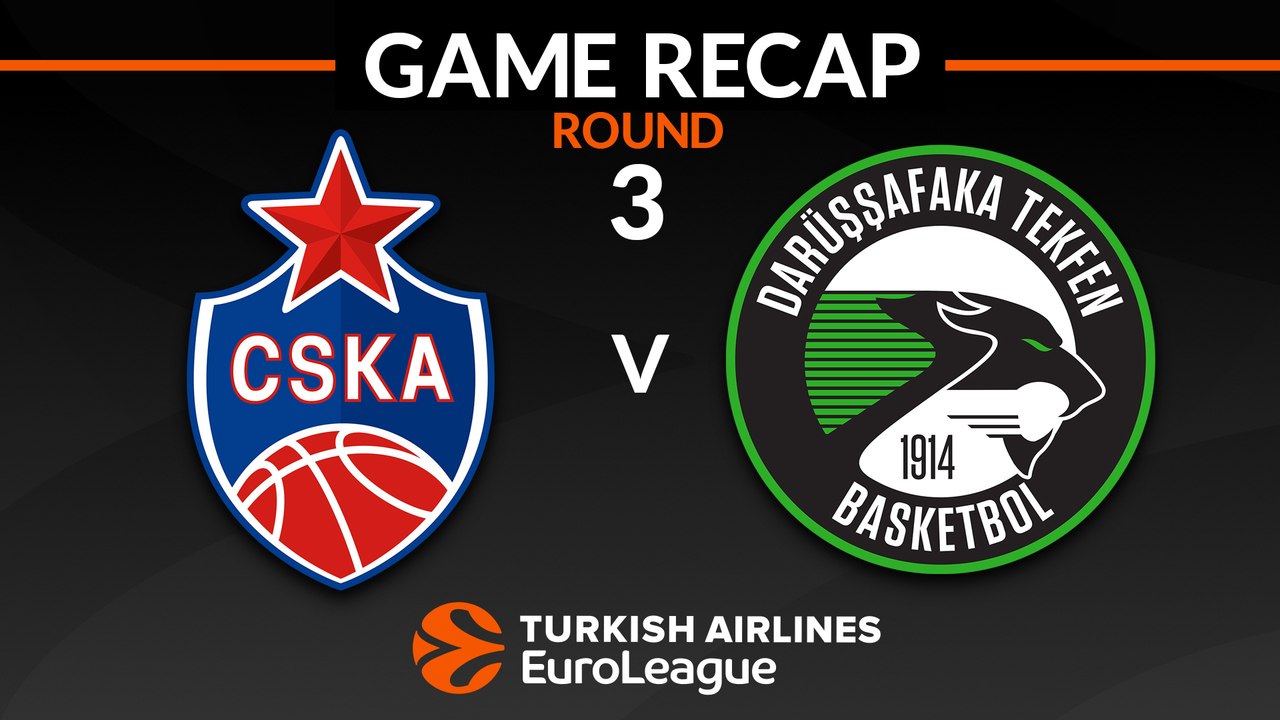 Highlights: CSKA Moscow - Darussafaka Tekfen Istanbul