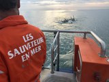 SNSM Cap d'Agde: Le sauvetage d'un marin-pêcheur et de son navire chaviré.