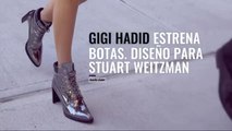 Gigi Hadid estrena sus botas diseñadas para Stuart Wetzman