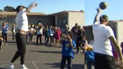 DeMarcus Cousins Punks Little Kids On Basketball Court
