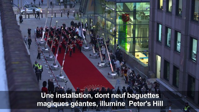 Les baguettes magiques d'Harry Potter illuminent Londres