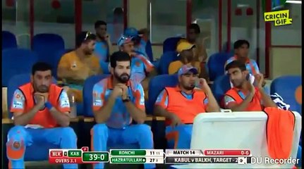 World Record2018 - 6 SiX IN 1 OVER 666666 -- HAZRATULLAH ZAZAI - 50 runs only 12 ball - APLT20 2018