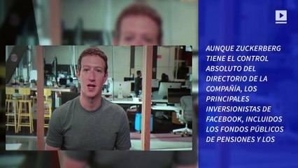 Facebook: Inversores buscan sacar a Mark Zuckerberg de la presidencia