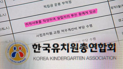 제발 저린 한유총?..."지도부 다수 비리 유치원 명단에" / YTN