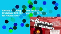 Library  Stocking Stuffers for Women: Christmas Gift: Crossword Puzzle Books for Adults: Exercise