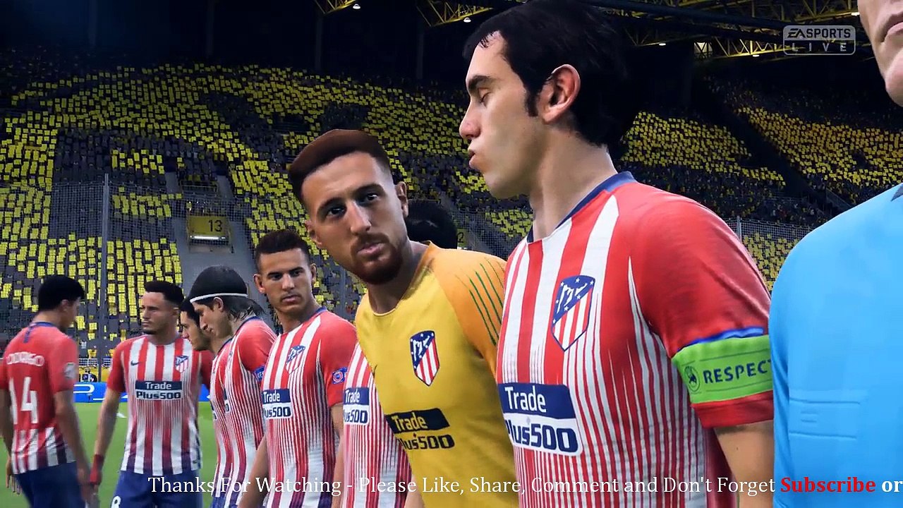 Borussia Dortmund vs Atletico Madrid | UEFA CHAMPIONS LEAGUE PREDICTION | FIFA 19 (PC) Gameplay