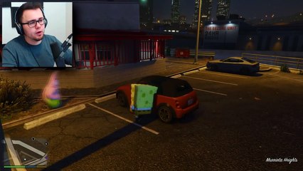 SPONGEBOB AND PATRICK GO TRICK OR TREATING MOD (GTA 5 Mods Gameplay)