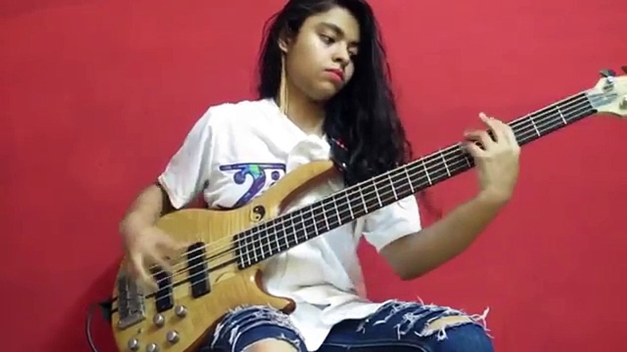 amazing what this indian girl does on bass