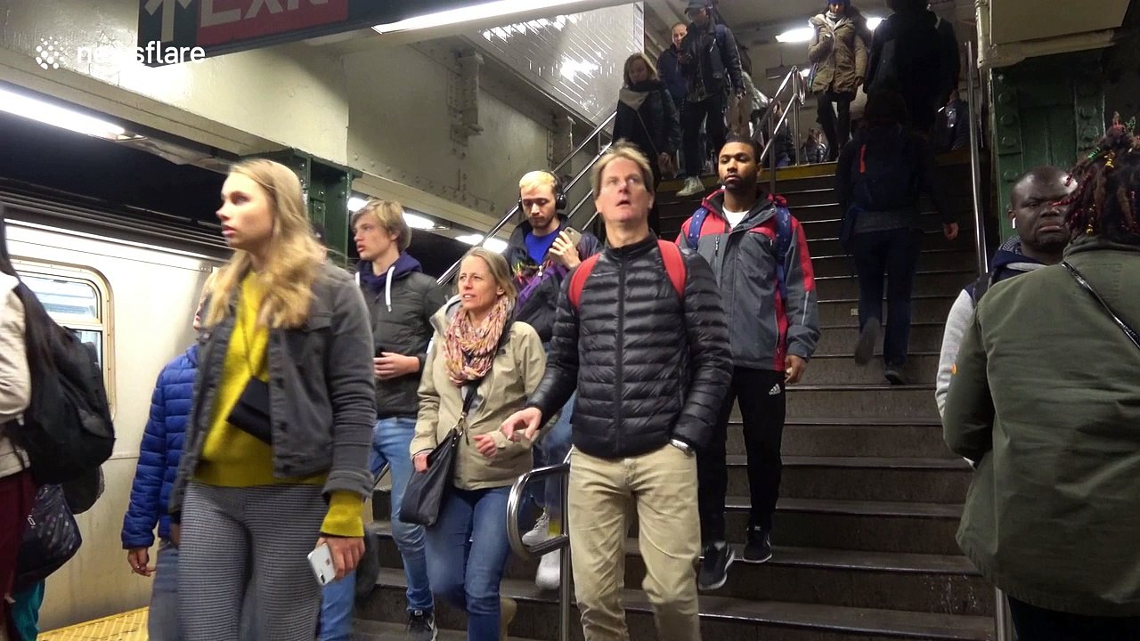 Tears and thrills as NYPD and MTA hold inaugural "Haunted Subway" event in New York City