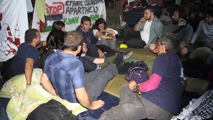 Filistinlilerin Han el-Ahmer nöbeti devam ediyor - KUDÜS