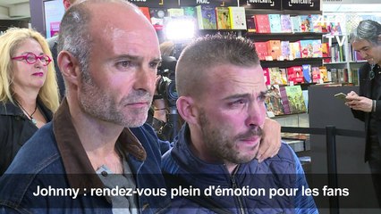 Johnny Hallyday: les fans au rendez vous pour son album posthume