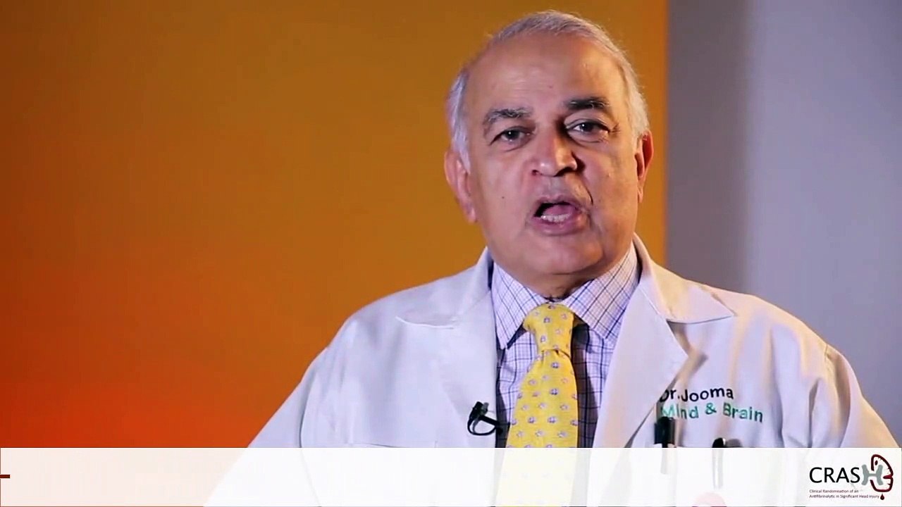 A message to CRASH-3 collaborators from Prof Jooma