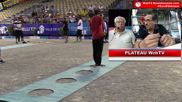Europétanque des Alpes-Maritimes Huitième du tir de précision : LACROIX, SOBOL, LE BOURSICAUD, FALETTI