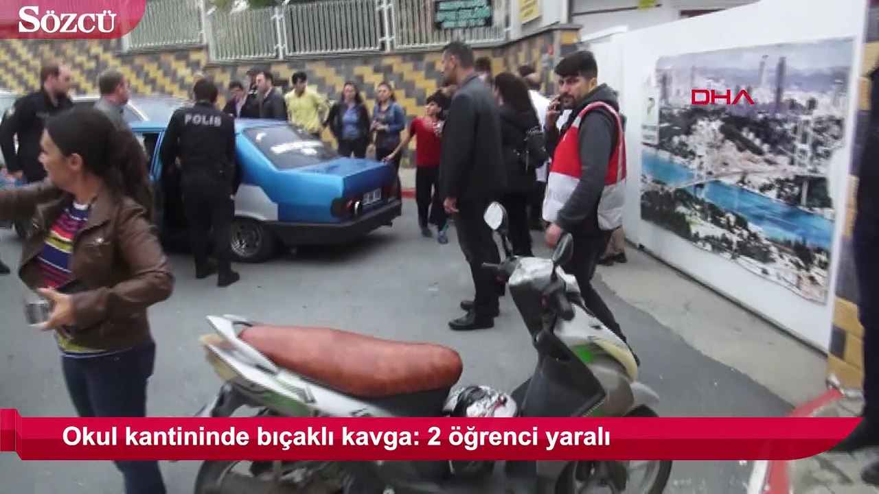 Okul kantininde bıçaklı kavga: 2 öğrenci yaralı