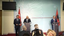 Çavuşoğlu-Bushati ortak basın toplantısı - TİRAN
