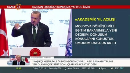 Cumhurbaşkanı Erdoğan: Eğitimde sahlanış yaşayacağız