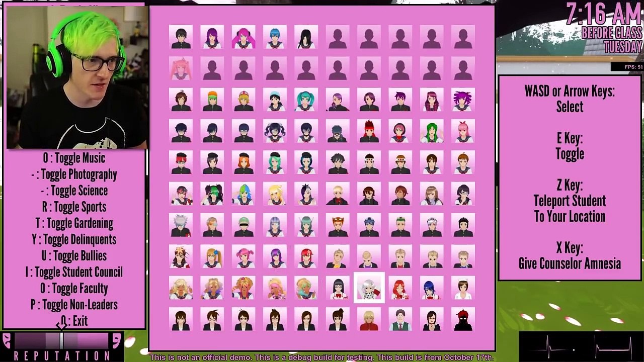 Secret husk demon morse code & bringing demon arms to new counselor | Yandere Simulator