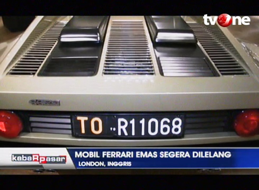 Ferrari Emas Dilelang dengan Harga 7 Miliar Rupiah