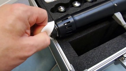 Shock wave therapy to the hand second session (Enraf Nonius 811)