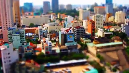 TPHCM trông như 1 thành phố búp bê với hiệu ứng Tilt-Shift