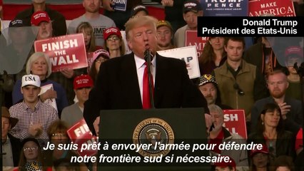 Trump menace d'envoyer l'armée à la frontière