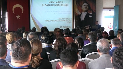'Ambulans kazaları temmuz ayında arttıyor' - KIRKLARELİ