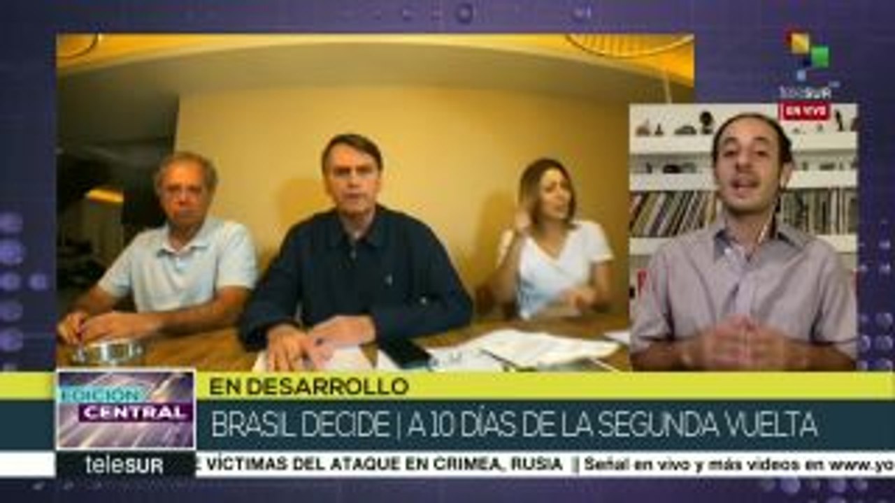 Brasil: Bolsonaro, acusado de propagar noticias falsas sobre Haddad