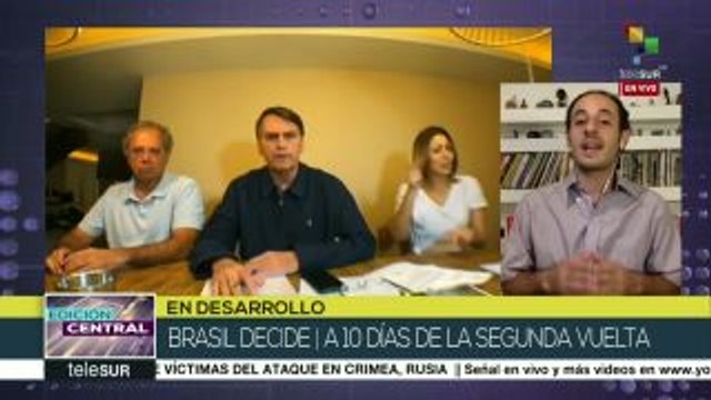 Brasil: Bolsonaro, acusado de propagar noticias falsas sobre Haddad