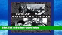 Review  Great American Trials: Trials from 1637-2001