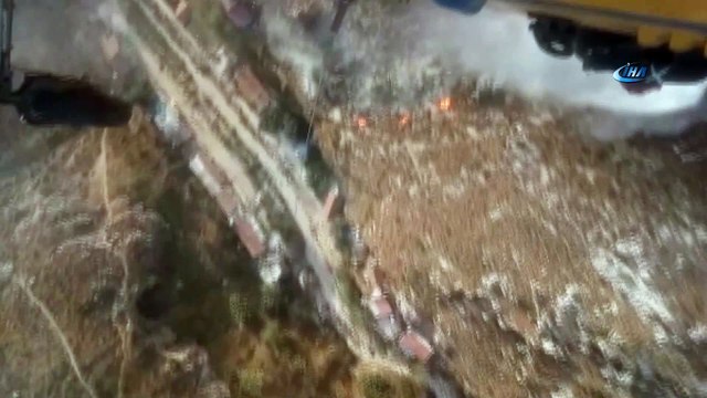 Hatay’da tarihi kilisenin yakınında orman yangını çıktı